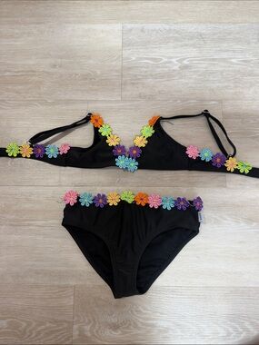 Limeapple Kids Flower Two Piece Bikini
